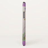 ラベンダーの花とミツバチの水色が幸せ Case-Mate iPhoneケース (裏面/右)