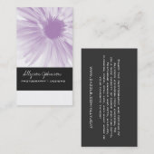 ラベンダーの花のデザインの背景の名刺 名刺 (正面/裏面)