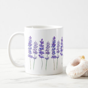 ラベンダーの花のマグカップ コーヒーマグカップ