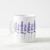 ラベンダーの花のマグカップ コーヒーマグカップ (正面左)