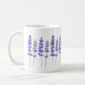 ラベンダーの花のマグカップ コーヒーマグカップ (左)