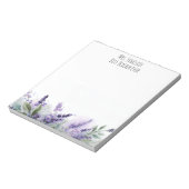 ラベンダーの花の先生への感謝の気持ちを込めて ノートパッド (回転)