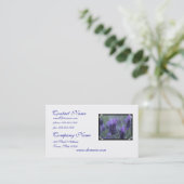 ラベンダーの花の写真の名刺 名刺 (スタンド正面)