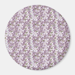 ラベンダーの花の水彩マグネット マグネット
