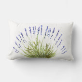 ラベンダーの花の水色のハーブ紫のフローラ ランバークッション (正面)