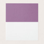 ラベンダーの花の無地のレターカード (内部フラット)