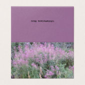 ラベンダーの花の無地のレターカード (外部フラット)