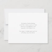 ラベンダーの花の生命のお祝い 追悼式 サンキューカード (裏面)