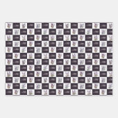 ラベンダーの花の紫色の背景のラッピング紙 ラッピングペーパーシート (正面2)