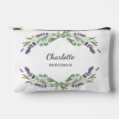 ラベンダーの花の緑の花嫁 アクセサリーポーチ (正面)