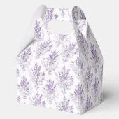 ラベンダーの花の美しいウェディング フェイバーボックス (正面)