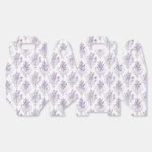 ラベンダーの花の美しいウェディング フェイバーボックス (見開き)