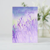 ラベンダーの花の美しい畑をありがとう サンキューカード (スタンド正面)
