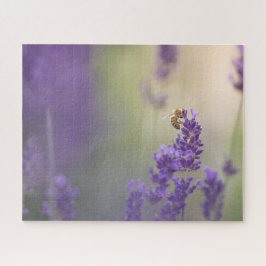 ラベンダーの花の自然写真 ジグソーパズル