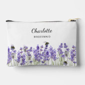 ラベンダーの花の花嫁 アクセサリーポーチ (裏面)