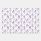 ラベンダーの花の誕生日 ラッピングペーパーシート (正面)