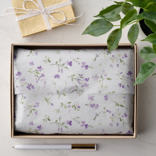 ラベンダーの花の誕生日 薄葉紙 (ギフト)