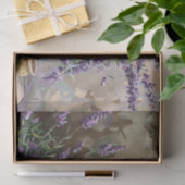 ラベンダーの花を粘土でポットデコページ 薄葉紙 (ギフト)