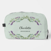 ラベンダーの花セージ緑の花嫁メイド ドップキット (正面)