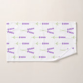 ラベンダーの花タオルのセット バスタオルセット (ハンドタオル)