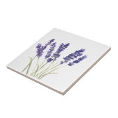 ラベンダーの花ハーブ素朴な紫色の水色 タイル (側面)