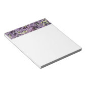 ラベンダーの花パターン ノートパッド (アングル)