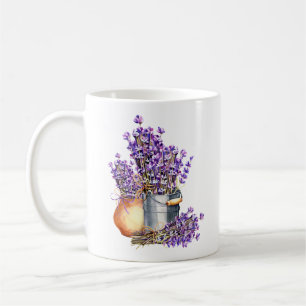 ラベンダーの花マグカップ コーヒーマグカップ