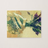 ラベンダーの花瓶と私はあなたを愛する言葉 ジグソーパズル (横)