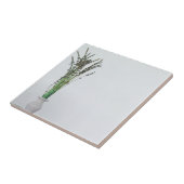 ラベンダーの花瓶のミニマリズム  タイル (側面)