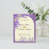 ラベンダーの花畑 ウェディングカード 招待状 (スタンド正面)