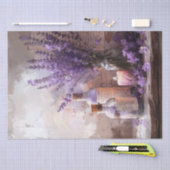 ラベンダーの花 キャンドル アポテカリー デコパージュ 薄葉紙 (クラフト)