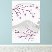 ラベンダーの花 キャンバスプリント (インサイチュ (ウッドフロア))