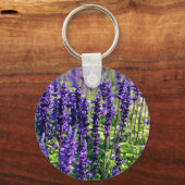 ラベンダーの花 キーホルダー (正面)