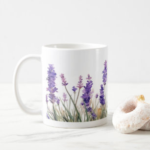ラベンダーの花 コーヒーマグカップ