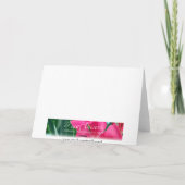 ラベンダーの花 サンキューカード (裏面)