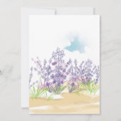 ラベンダーの花 サンキューカード (裏面)