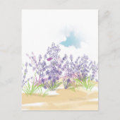 ラベンダーの花 シーズンポストカード (正面)