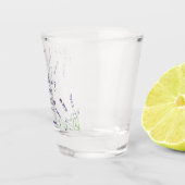 ラベンダーの花　パープル　水彩　ブライダルシャワー ショットグラス (右)