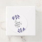 ラベンダーの花　パープル　水彩　ブライダルシャワー フェイバータグ (インサイチュ)