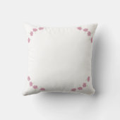 ラベンダーの花 ファミリー ネーム クッション (裏面)