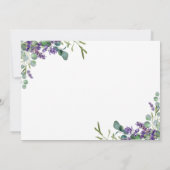 ラベンダーの花 ブライドメイド ありがとう サンキューカード (裏面)