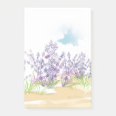 ラベンダーの花 ポストイット (正面)
