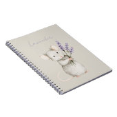 ラベンダーの花 マウス ノートブック (右側)