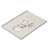 ラベンダーの花 マウス ノートブック (左側)