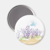 ラベンダーの花 マグネット (正面/裏面)