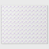 ラベンダーの花 ラッピングペーパー (フラット)