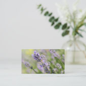 ラベンダーの花 名刺 (スタンド正面)