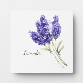 ラベンダーの花 水彩画 フォトプラーク
