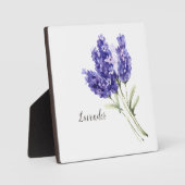 ラベンダーの花 水彩画 フォトプラーク (正面)