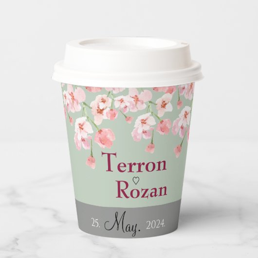 ラベンダーの花 紙コップ (正面)